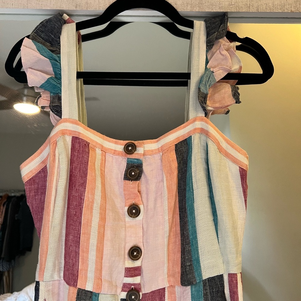 NWT J. Crew striped linen dress. Size 2 - Picture 6 of 9